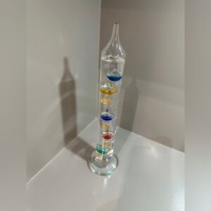 Colorful Glass Galileo 🌡️ Thermometer